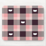 Karierter Kitty Mousepad