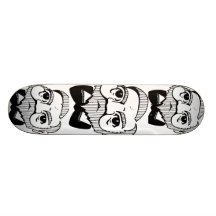 Karikatur Andrew Carnegie Skateboard Brett