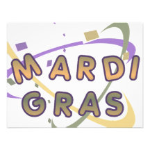 KARNEVAL 3 PERSONALISIERTE EINLADUNGSKARTEN