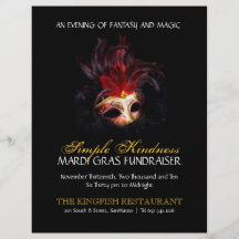 Karneval-Flyer der Maskerade-|