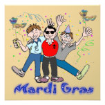 Karneval-Party-Typ-Einladung