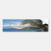 Karnevals-Kreuzschiff angekoppelt in Grand Cayman  Auto Sticker