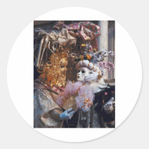 Karnevals-Maske ~ Italiener-Festival Venedigs Ital Runde Sticker