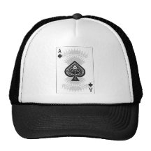 Karoass Poker-Karte: Retrokultkappe
