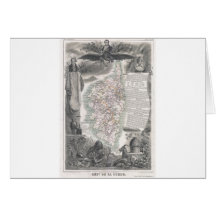 Karte 1852 von Korsika
