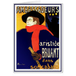 Karte: Aristide Bruant durch Toulouse-Lautrec