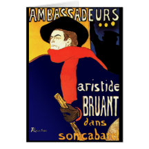 Karte: Aristide Bruant durch Toulouse-Lautrec