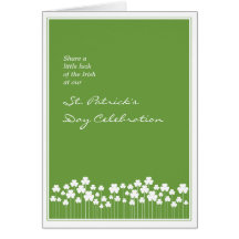 Karte Kleeblatt-Garten-St. Patricks Tages