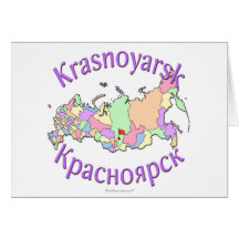 Karte Krasnojarsks Russland