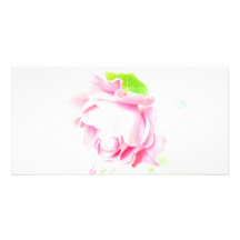 Karte mit Rose Personalisierte Photo Karte