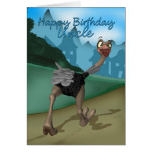 Karte Onkel-Geburtstag - CartoonOstrich - Digital-