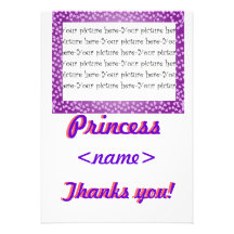 Karte Prinzessin-Mini Hearts Thank You Einladungskarte