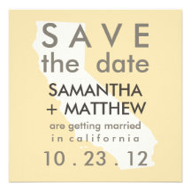 Karten Kaliforniens Save the Date Individuelle Einladungskarten