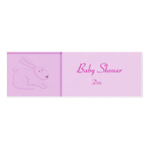 Karten-Schablone - Baby-Mitteilung/Dusche Visitenkarte