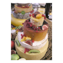 Käse und Frucht Personalisierte Ankündigungskarte