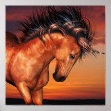 Kastanien-Einhorn-Plakat