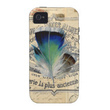 Kasten der Feder-französischer Postkarten-4 Case-Mate iPhone 4 Hülle