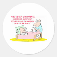 katastrophale Versicherung Sticker