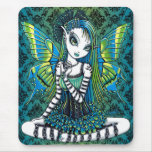 "Katy" grüne Tätowierungs-Feen-Kunst Mousepad