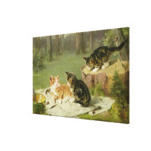Kätzchen-Spielen Galerie Faltleinwand