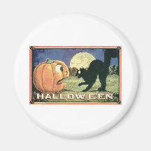 Katze Halloweens Scaredy Kühlschrankmagnete