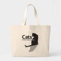 Katzen-anonyme Logo-Waren Einkaufstaschen