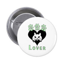 Katzen-Liebhaber Buttons