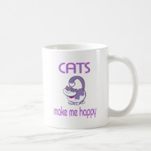 Katzen machen mich glücklich kaffeetasse