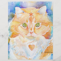 Katzen-Perser mit Herzen Bedruckte Flyer