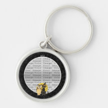 Katzen-u. Eulen-HalloweenWedding Schlüsselkette Schlüsselband