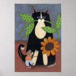 Katzen-und Mäusedruck Plakat