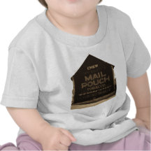Kauen-Post-Beutel-Tabak-Scheune - Sepia-Ende Tshirt