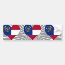 Kaufen Sie Georgia-Flagge Autoaufkleber