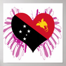 Kaufen Sie Papua-Neu-Guinea Flagge Plakate