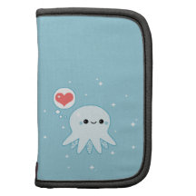 Kawaii Blau-Krake Mappe