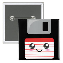 Kawaii Diskette Anstecknadel
