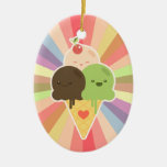 Kawaii Eiscreme-Regenbogenverzierung Ornamente