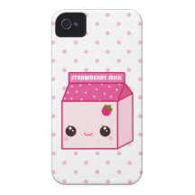 Kawaii Erdbeermilchkarton Case-Mate iPhone 4 Hüllen