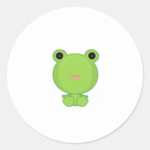 Kawaii Frosch-Aufkleber