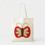 Kawaii grafischer Druck niedlichen Schmetterlinges Leinentasche