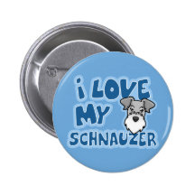 Kawaii I Liebe mein Schnauzer Anstecknadel