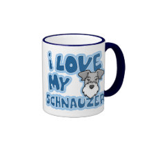 Kawaii I Liebe mein Schnauzer Haferl