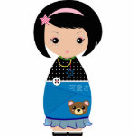 Kawaii Kokeshi Acrylausschnitt