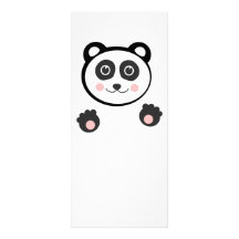 Kawaii Panda Bedruckte Werbekarten