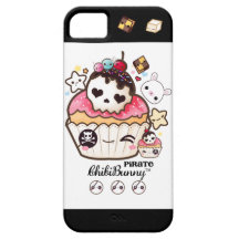 Kawaii Piraten-Schädelkleiner kuchen iPhone 5 Hülle