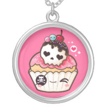 Kawaii Schädelkleiner kuchen Halsketten