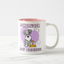 Kawaii Schnauzer-Kundgebungs-Gehorsam Haferl