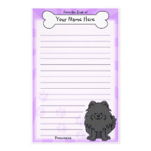Kawaii schwarzes Spitz-Briefpapier Bedrucktes Papier