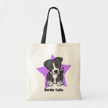 Kawaii Stern-Border-Collie Tragetaschen