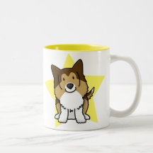 Kawaii Stern Sheltie Becher Teehaferl